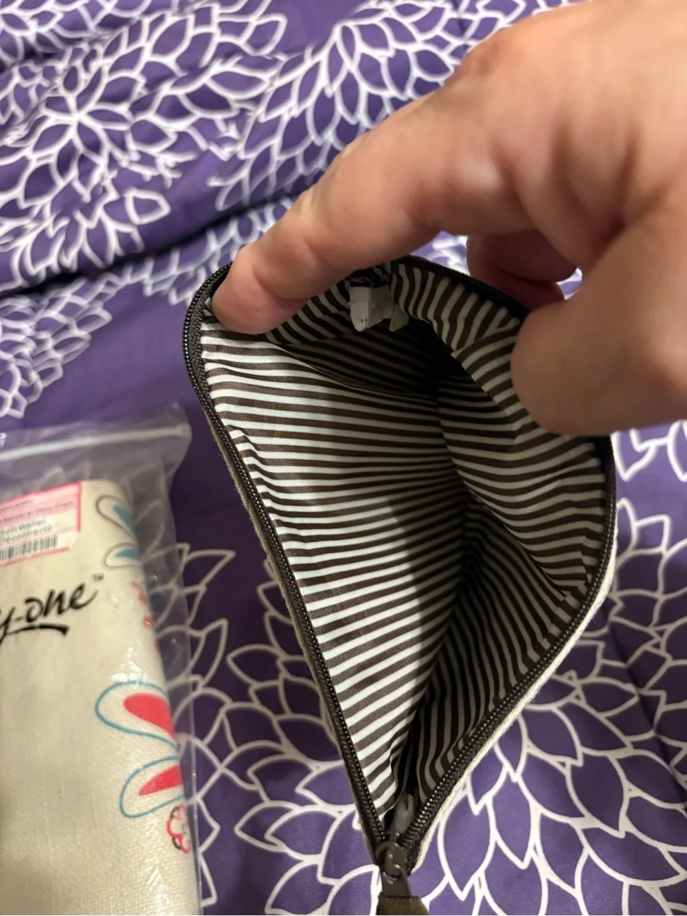 Two pieces of thirty-one that work well together-  Mini Zipper Pouch and wallet